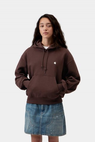 Carhartt Hooded Casey Sweatshirt - Palisander / Silber Carhartt Hooded Casey Sweatshirt - Palisander / Silber
