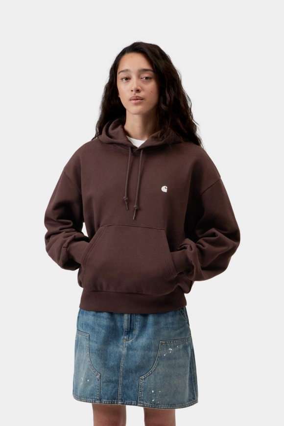 Carhartt Hooded Casey Sweatshirt - Palisander / Silber Carhartt Hooded Casey Sweatshirt - Palisander / Silber
