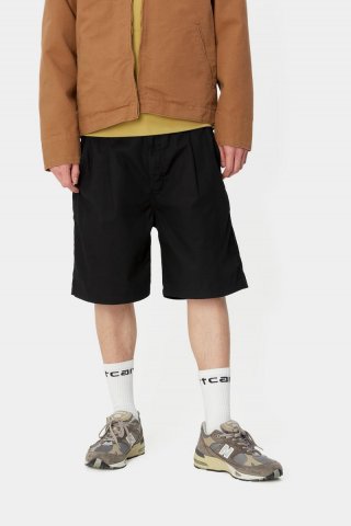 Carhartt Albert Short - Schwarz, gespült Carhartt Albert Short - Schwarz, gespült