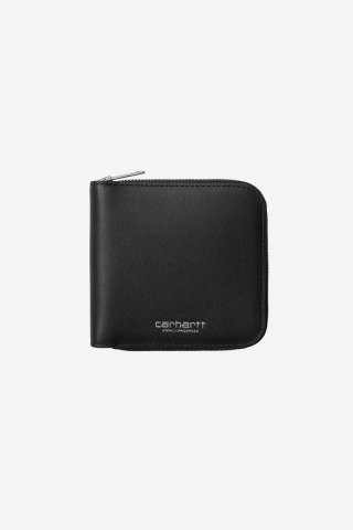 Carhartt Leather Wallet - Schwarz / Silber Carhartt Leather Wallet - Schwarz / Silber