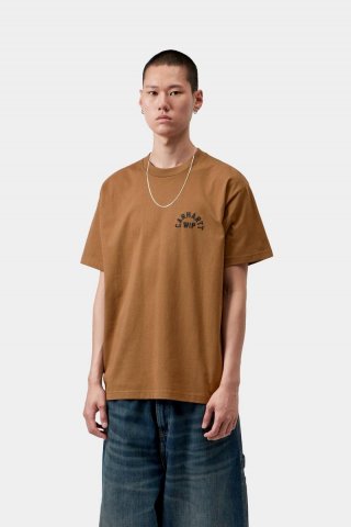 Carhartt S/S Arch Script T-Shirt - WIP H Braun / Schwarz Carhartt S/S Arch Script T-Shirt - WIP H Braun / Schwarz