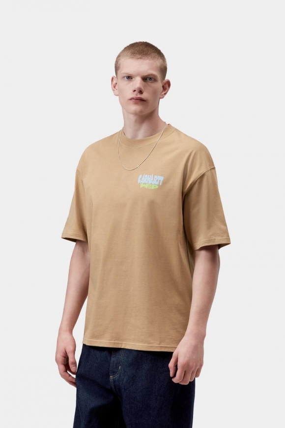 Carhartt S/S Luggage Label T-Shirt - Dusty H. Brown Carhartt S/S Luggage Label T-Shirt - Dusty H. Brown