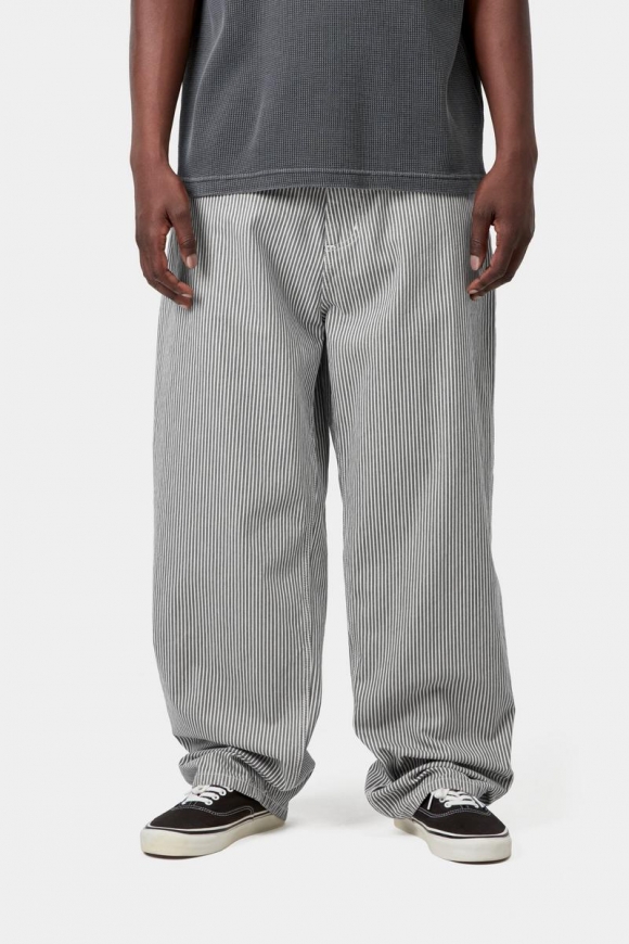 Carhartt Mercer Single Knee Pant - Mercer Stripe, Graphit/Wachs, Stonewashed Carhartt Mercer Single Knee Pant - Mercer Stripe, Graphit/Wachs, Stonewashed
