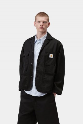 Carhartt Brader Blazer - Schwarz, gespült Carhartt Brader Blazer - Schwarz, gespült