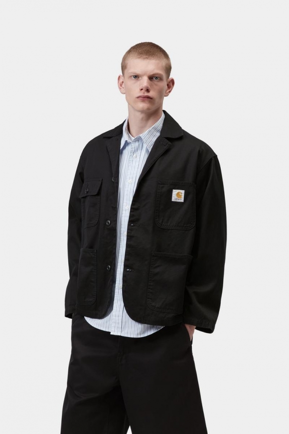 Carhartt Brader Blazer - Schwarz, gespült Carhartt Brader Blazer - Schwarz, gespült