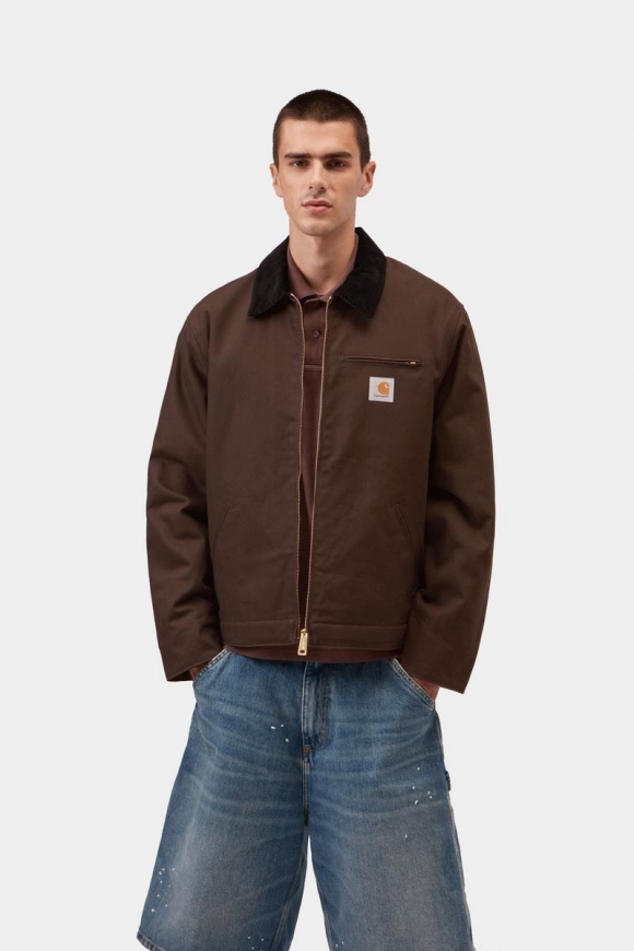 Carhartt Detroit Jacket (Winter) - Tabak / Schwarz, starr Carhartt Detroit Jacket (Winter) - Tabak / Schwarz, starr