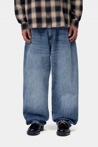Carhartt OG Single Knee Pant - Blau, Marmor in Used-Waschung Carhartt OG Single Knee Pant - Blau, Marmor in Used-Waschung