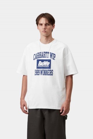 Carhartt S/S 1989 Winners T-Shirt - Weiß, schwere Steinwäsche Carhartt S/S 1989 Winners T-Shirt - Weiß, schwere Steinwäsche