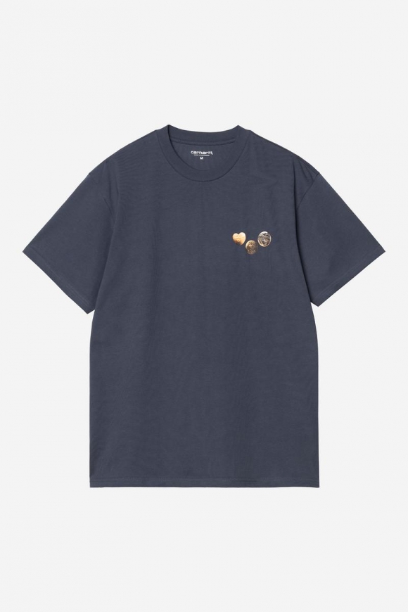Carhartt S/S Button T-Shirt - Blau Carhartt S/S Button T-Shirt - Blau