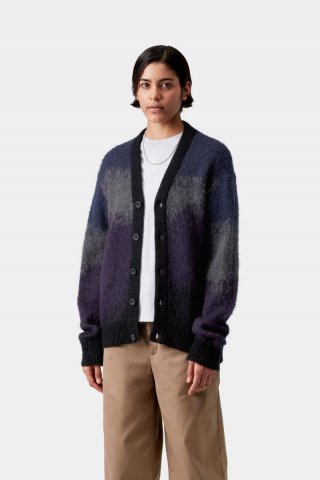Carhartt Tinley Cardigan - Tinley-Streifen, Schwarz Carhartt Tinley Cardigan - Tinley-Streifen, Schwarz