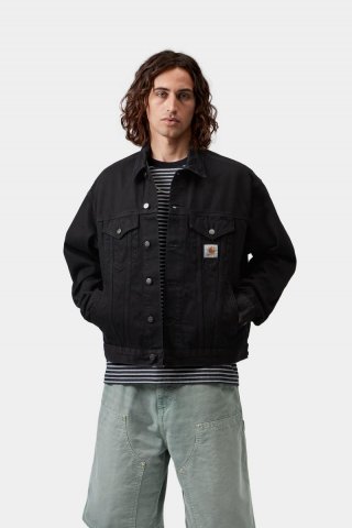 Carhartt Helston Jacket - Schwarz, gespült Carhartt Helston Jacket - Schwarz, gespült