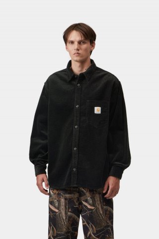 Carhartt L/S Loyde Shirt - Schwarz, gespült Carhartt L/S Loyde Shirt - Schwarz, gespült