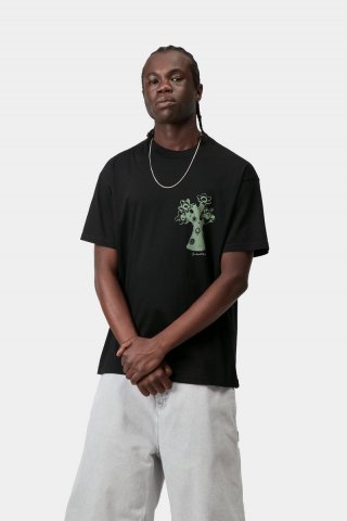 Carhartt S/S Forma T-Shirt - Schwarz, schwere Steinwäsche Carhartt S/S Forma T-Shirt - Schwarz, schwere Steinwäsche