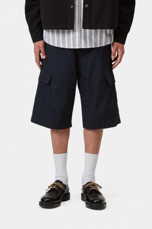 Carhartt Regular Cargo Short - Tiefe Nacht, gespült Carhartt Regular Cargo Short - Tiefe Nacht, gespült