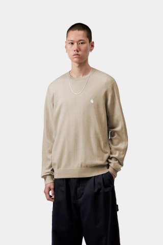 Carhartt Madison Sweater - Fleur De Sel / Wachs Carhartt Madison Sweater - Fleur De Sel / Wachs