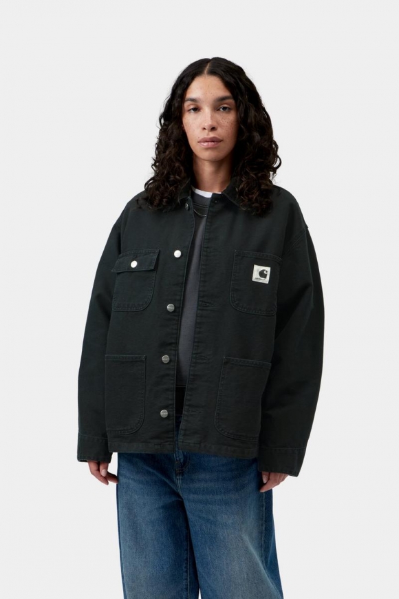 Carhartt OG Michigan Coat - Schwarz / Schwarz, Steinleinwand Carhartt OG Michigan Coat - Schwarz / Schwarz, Steinleinwand