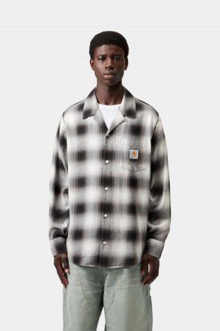Carhartt L/S Tyers Shirt - Tyers Check, Schwarz Carhartt L/S Tyers Shirt - Tyers Check, Schwarz
