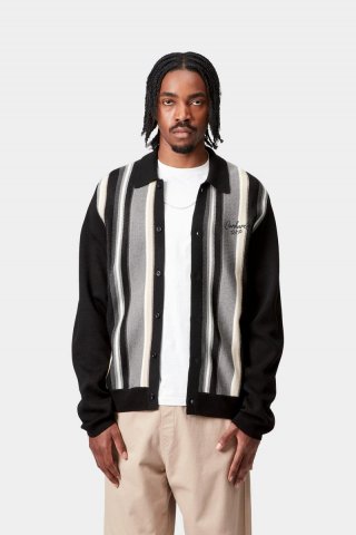 Carhartt Bainter Cardigan - Bainter Stripe, Graphit Carhartt Bainter Cardigan - Bainter Stripe, Graphit