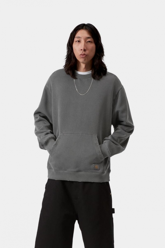 Carhartt Torion Sweatshirt - Schwarz, Grind-Waschung Carhartt Torion Sweatshirt - Schwarz, Grind-Waschung