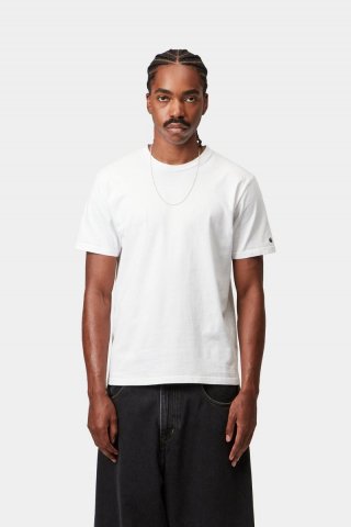 Carhartt S/S Base T-Shirt - Weiß / Schwarz Carhartt S/S Base T-Shirt - Weiß / Schwarz