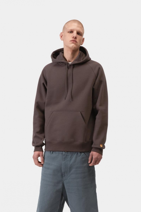 Carhartt Hooded Chase Sweatshirt - Schiefer / Gold Carhartt Hooded Chase Sweatshirt - Schiefer / Gold