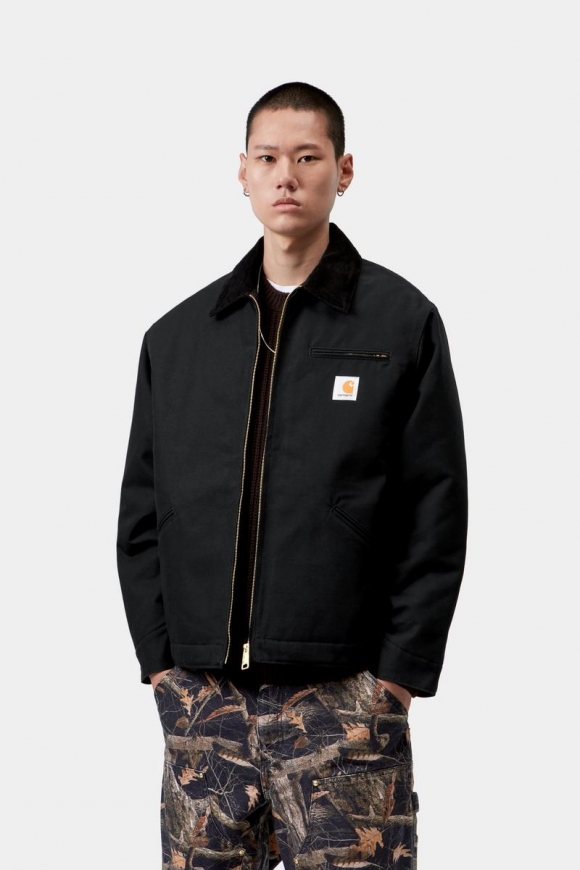 Carhartt OG Detroit Jacket (Winter) - Schwarz / Schwarz, starr Carhartt OG Detroit Jacket (Winter) - Schwarz / Schwarz, starr