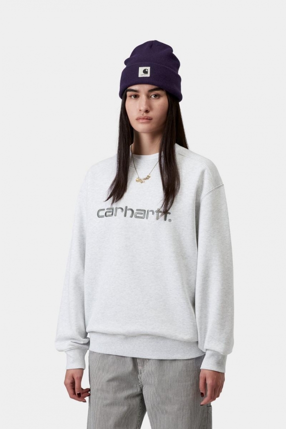 Carhartt Sweatshirt - Aschenheide / Samtgrün Carhartt Sweatshirt - Aschenheide / Samtgrün