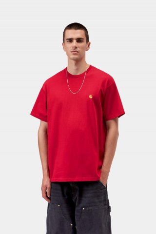 Carhartt S/S Chase T-Shirt - Chilipfeffer / Gold Carhartt S/S Chase T-Shirt - Chilipfeffer / Gold