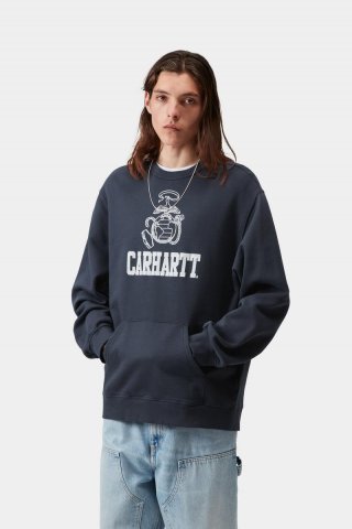 Carhartt Pond Corps Sweatshirt - Blau Carhartt Pond Corps Sweatshirt - Blau