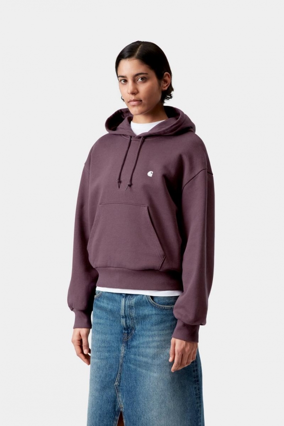 Carhartt Hooded Casey Sweatshirt - Gemütliches Lila / Silber Carhartt Hooded Casey Sweatshirt - Gemütliches Lila / Silber