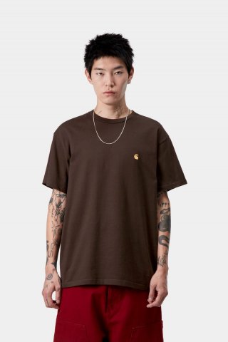 Carhartt S/S Chase T-Shirt - Tabak / Gold