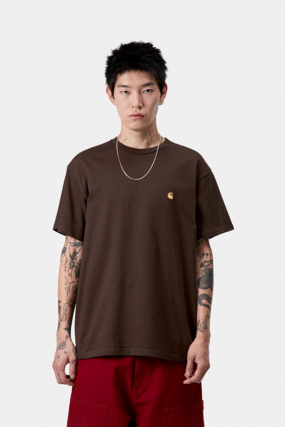 Carhartt S/S Chase T-Shirt - Tabak / Gold
