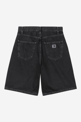 Carhartt Brandon Short - Schwarz, steingefärbt Carhartt Brandon Short - Schwarz, steingefärbt
