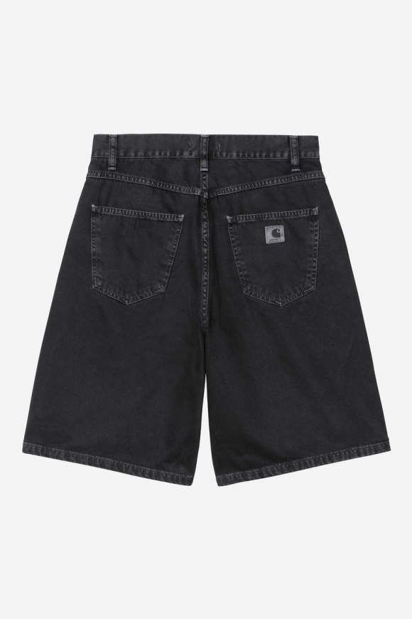 Carhartt Brandon Short - Schwarz, steingefärbt Carhartt Brandon Short - Schwarz, steingefärbt