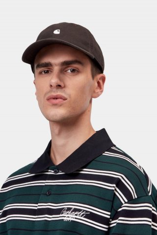 Carhartt Madison Logo Cap - Tabak / Weiß
