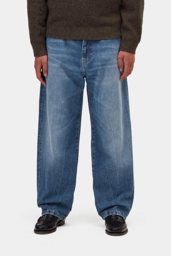 Carhartt Landon Pant - Blau, Marmor in Used-Waschung Carhartt Landon Pant - Blau, Marmor in Used-Waschung