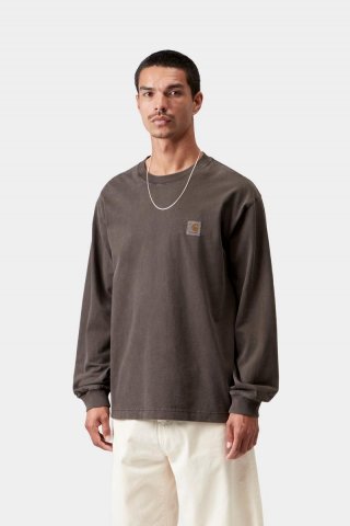 Carhartt L/S Vista T-Shirt - Tabak, Stückgefärbt Carhartt L/S Vista T-Shirt - Tabak, Stückgefärbt