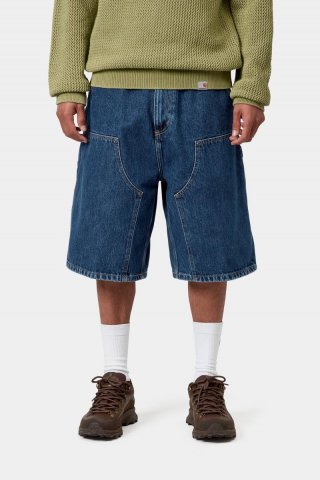 Carhartt OG Double Knee Short - Blau, Stonewashed Carhartt OG Double Knee Short - Blau, Stonewashed