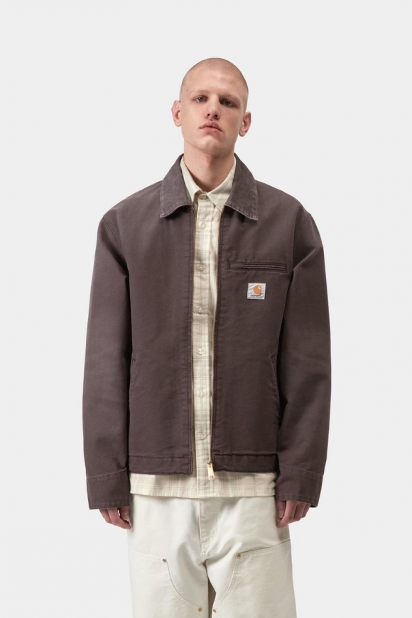 Carhartt Detroit Jacket - Schiefer / Schiefer, Steinleinwand Carhartt Detroit Jacket - Schiefer / Schiefer, Steinleinwand