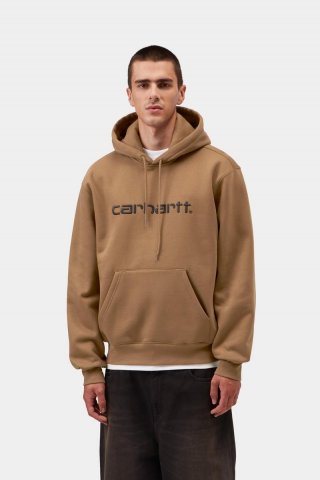 Carhartt Hooded Sweatshirt - WIP H Braun / Schwarz Carhartt Hooded Sweatshirt - WIP H Braun / Schwarz