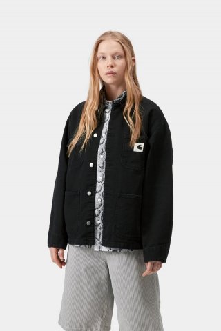 Carhartt OG Michigan Coat - Schwarz / Schwarz, Steinleinwand Carhartt OG Michigan Coat - Schwarz / Schwarz, Steinleinwand