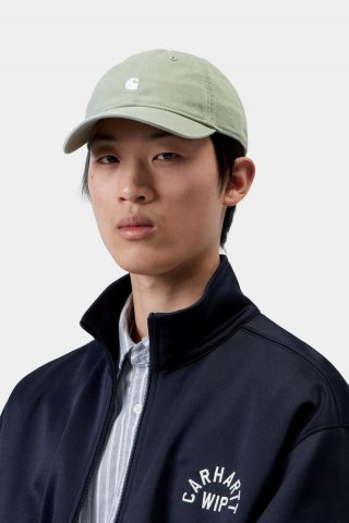 Carhartt Madison Logo Cap - Schattiges Grün / Weiß