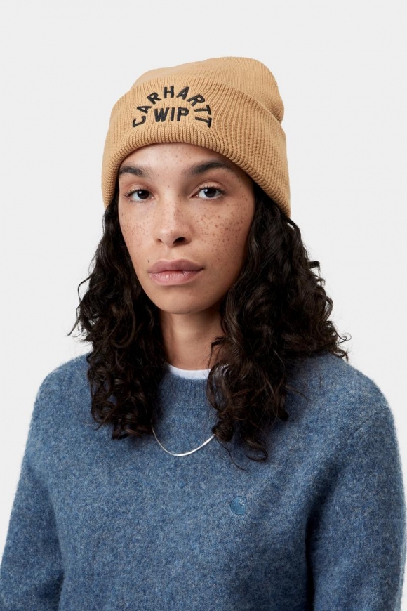 Carhartt Arch Script Beanie - WIP Dusty H / Schwarz Carhartt Arch Script Beanie - WIP Dusty H / Schwarz