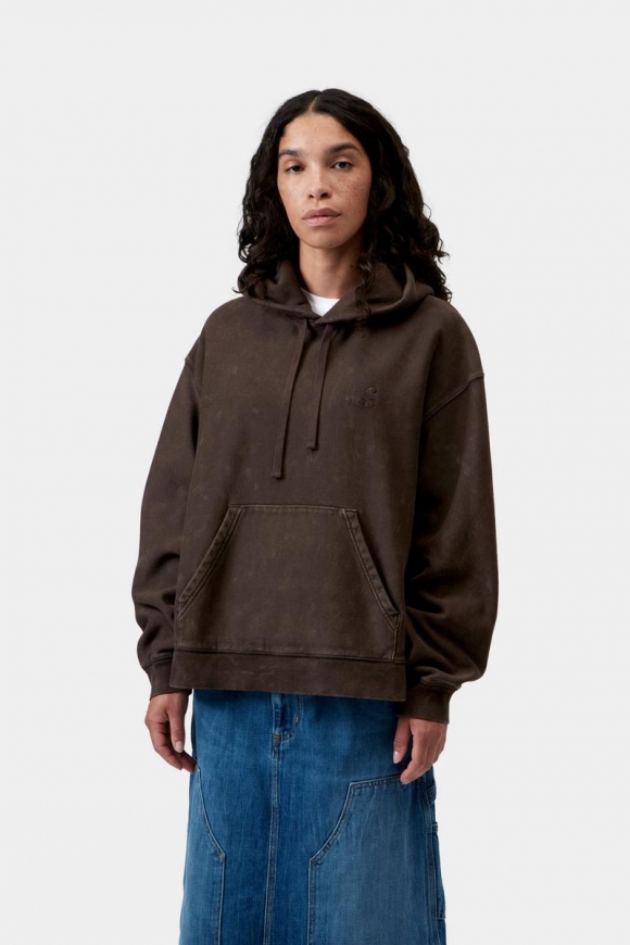 Carhartt Hooded Lambert Sweatshirt - Tabak, Mondwaschmittel Carhartt Hooded Lambert Sweatshirt - Tabak, Mondwaschmittel