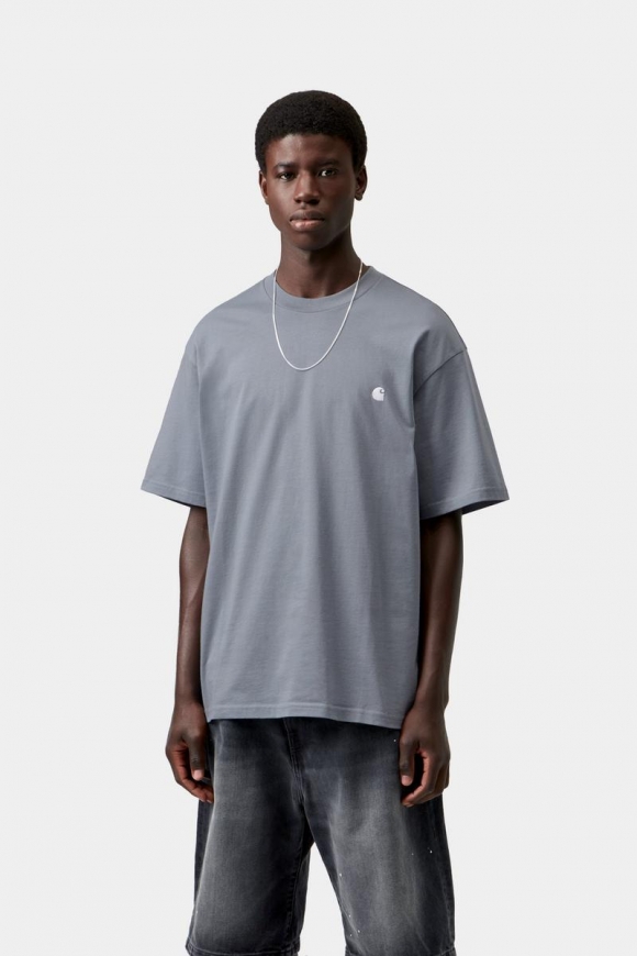 Carhartt S/S Madison T-Shirt - Schattiges Blau / Weiß