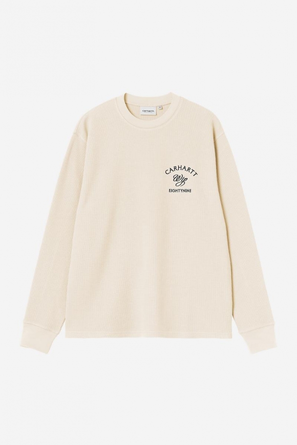 Carhartt L/S Eightynine Waffle T-Shirt - Natur / Schwarz Carhartt L/S Eightynine Waffle T-Shirt - Natur / Schwarz