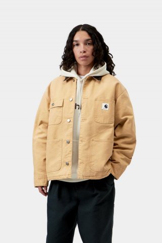 Carhartt OG Michigan Coat - WIP Dusty H / Tobacco, Steinleinwand Carhartt OG Michigan Coat - WIP Dusty H / Tobacco, Steinleinwand