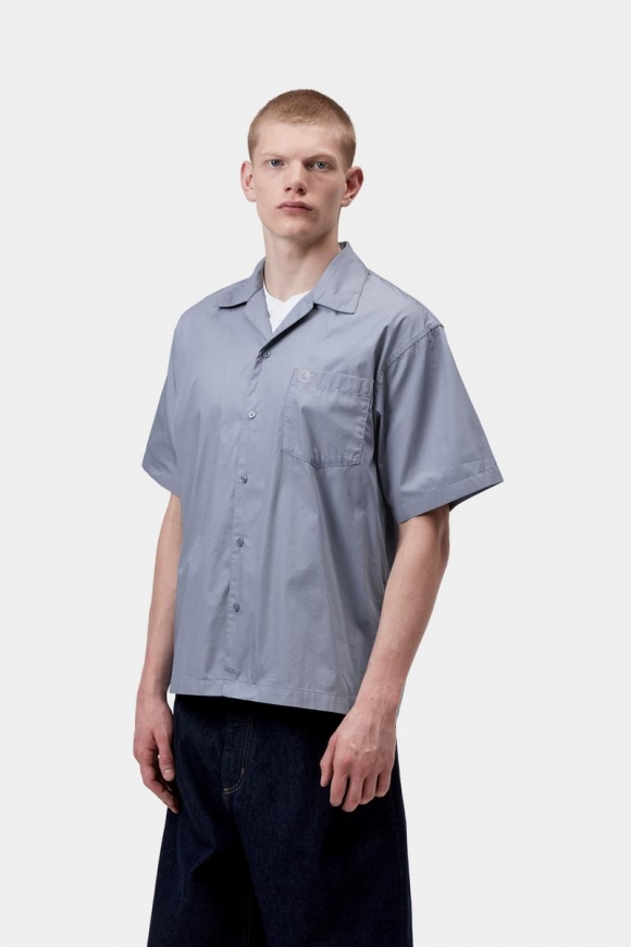 Carhartt S/S Kendry Shirt - Schattiges Blau / Weiß Carhartt S/S Kendry Shirt - Schattiges Blau / Weiß