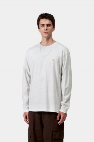Carhartt L/S Chase T-Shirt - Aschenheide / Gold Carhartt L/S Chase T-Shirt - Aschenheide / Gold