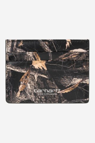Carhartt Vegas Cardholder - Camo-Federbaum, Schwarz / Silber Carhartt Vegas Cardholder - Camo-Federbaum, Schwarz / Silber
